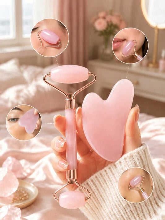 Jade Roller & Gua Sha Set for Pakistani Skin