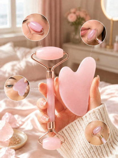 Jade Roller & Gua Sha Set for Pakistani Skin