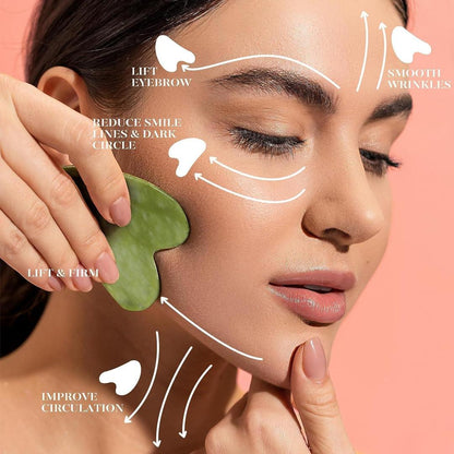 Jade Roller & Gua Sha Set for Pakistani Skin