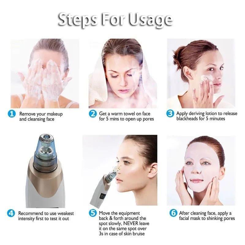 Blackhead Remover Nose Pore Cleaner White Device