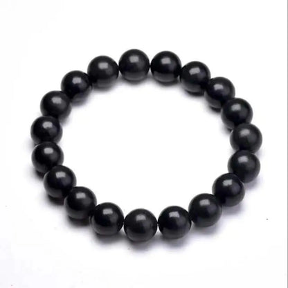 Black Bead Adjustable Bracelet for Men & Women