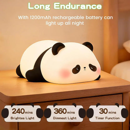 Rechargeable Silicone Bunny Night Light Off White
