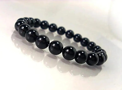 Black Bead Adjustable Bracelet for Men & Women