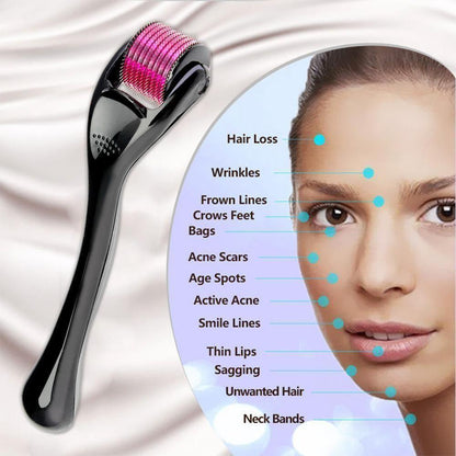 540 Titanium Derma Roller for Home Skin & Hair Care
