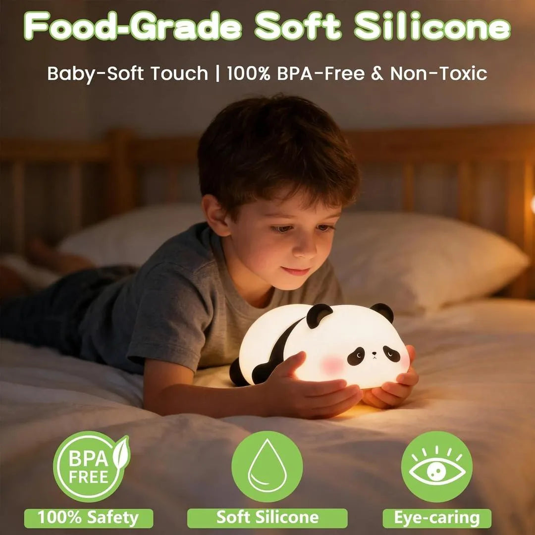 Rechargeable Silicone Bunny Night Light Off White