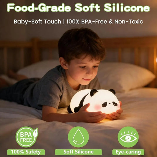 Rechargeable Silicone Bunny Night Light Off White