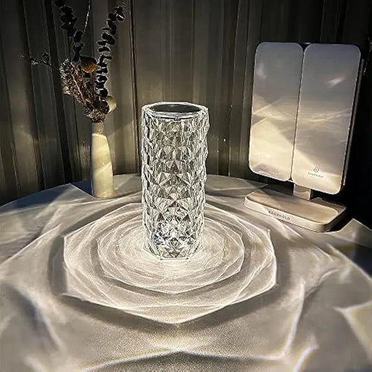 Rechargeable Table Lamp with Remote Control, ABS Plastic, 16 Colors