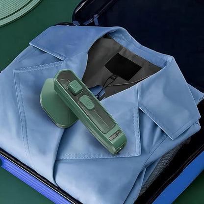 Foldable Steam Iron Green Dry Wet Dual Mode
